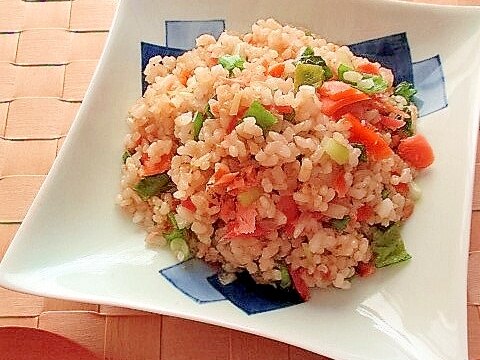 鮭と紅生姜のチャーハン